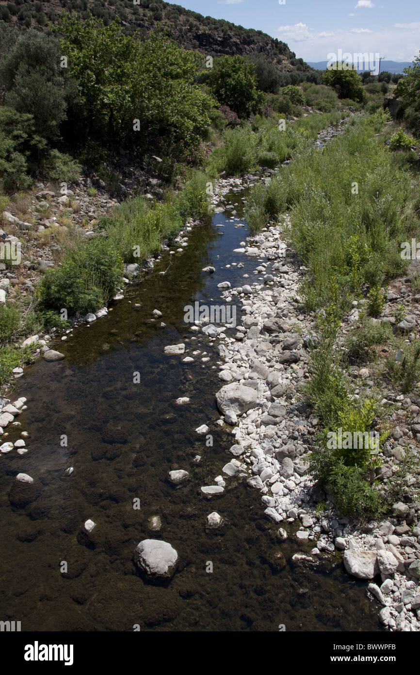 Christou River près de lesvos skala kallonis Banque D'Images