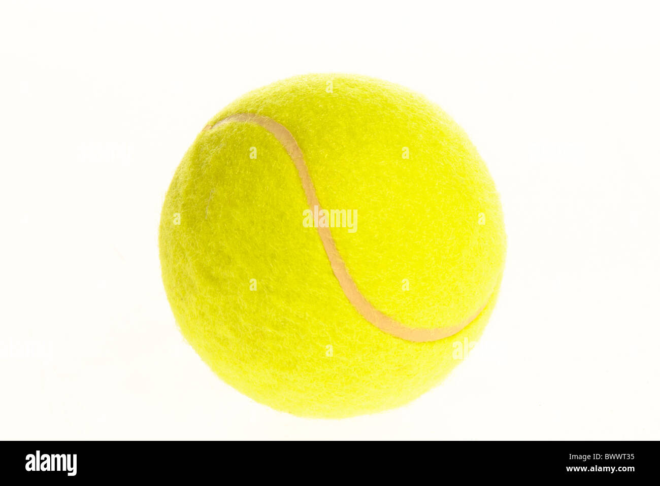 Balle de tennis jaune Banque D'Images