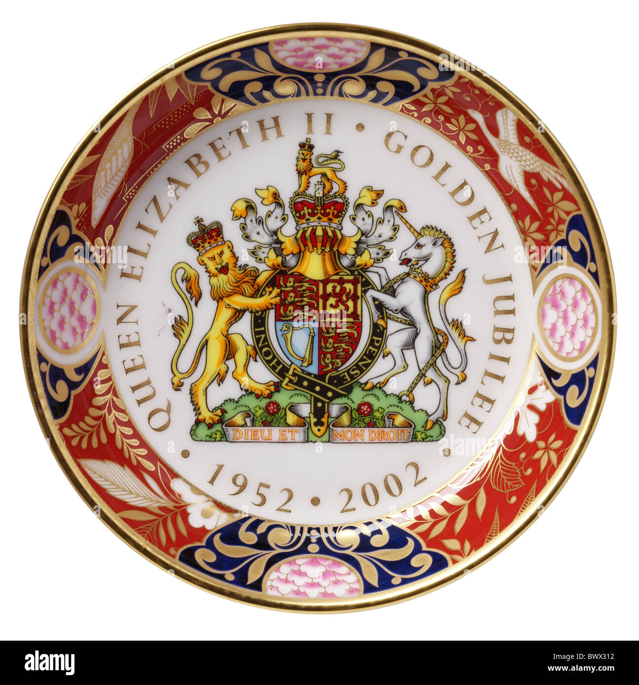 Plaque commémorative du jubilé de la reine Elizabeth Banque D'Images