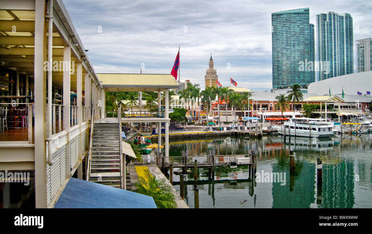 Bayside Marketplace dans le centre-ville de Miami, Floride USA;Amérique du Nord ; Banque D'Images