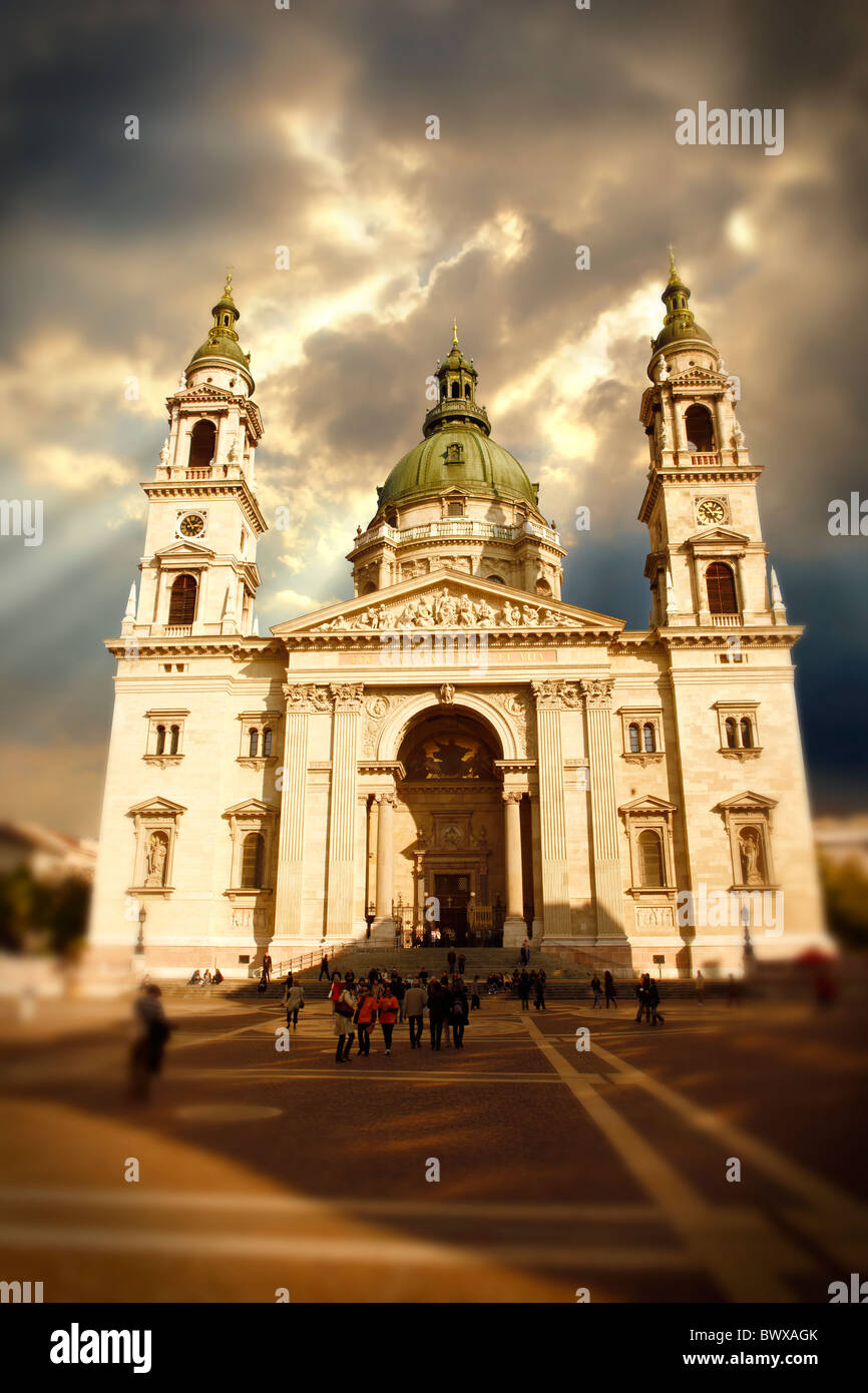 St Stephen's Basilica, ( le Szent Istvan Bazilika ) , bâtiment néo-classique, Budapest, Hongrie Banque D'Images