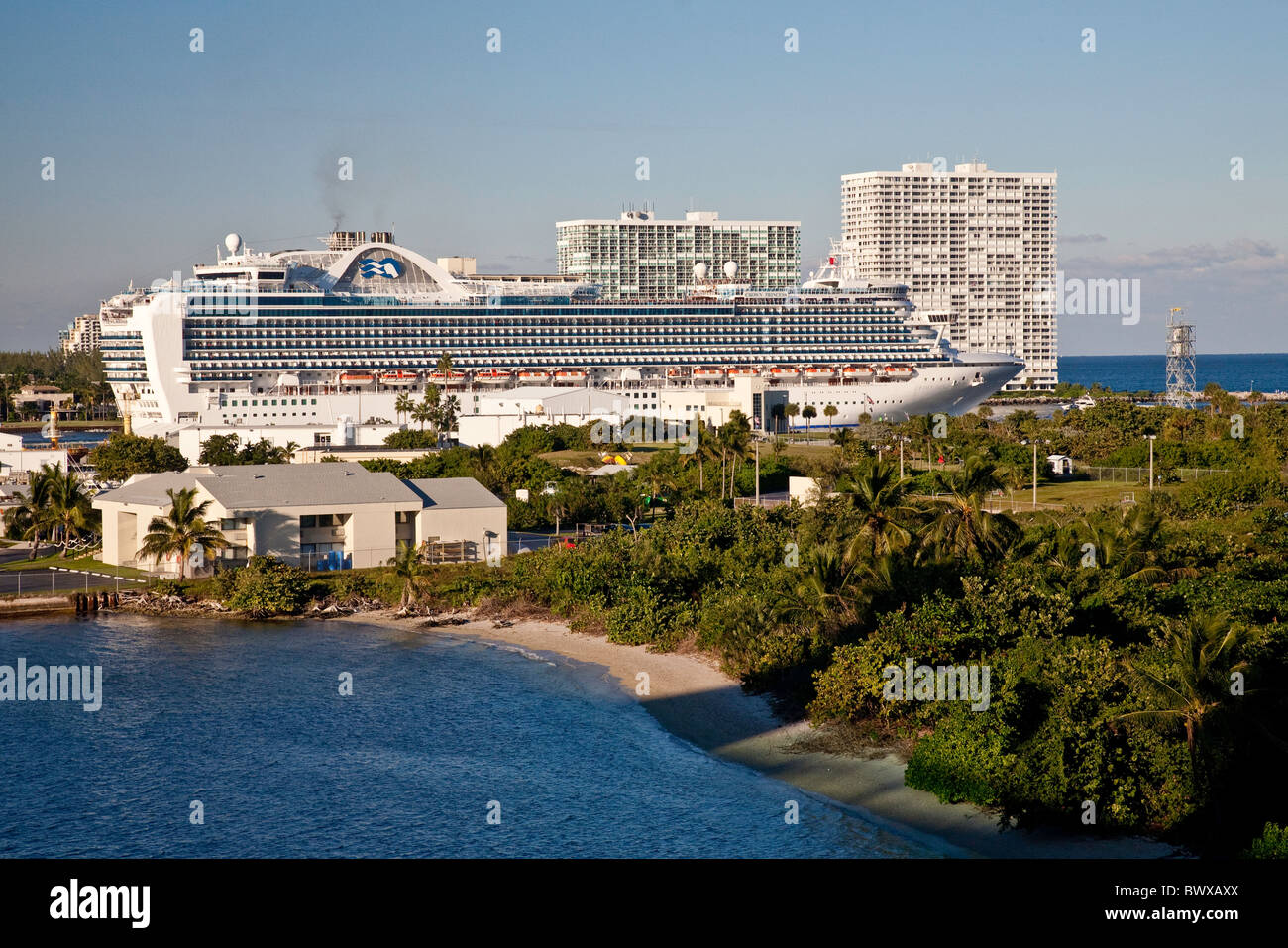 Les grands navires de croisière de luxe au départ de Port Everglades à Fort Lauderdale Floride;;USA;Amérique du Nord Banque D'Images