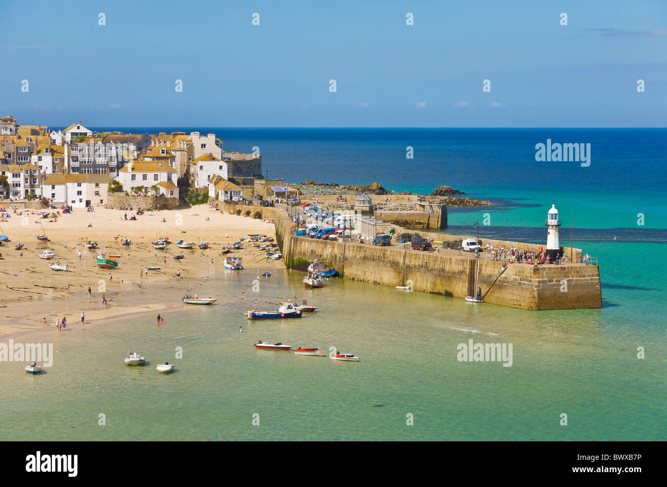 L'île ou tête de St Ives Cornwall Angleterre St Ives GO UK EU Europe Banque D'Images