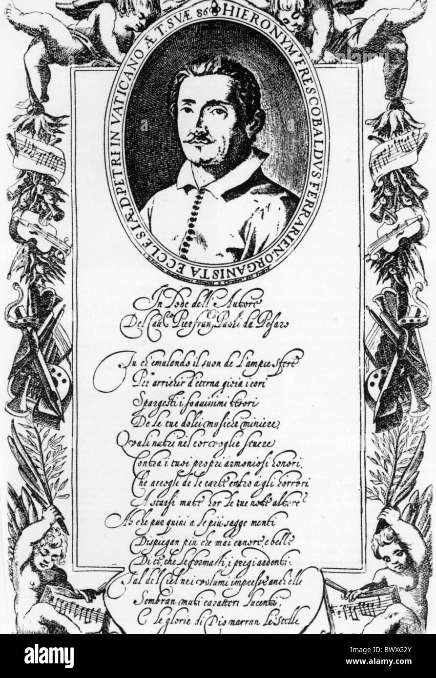 GIROLAMO Frescobaldi (1583-1643) compositeur clavier italien Banque D'Images