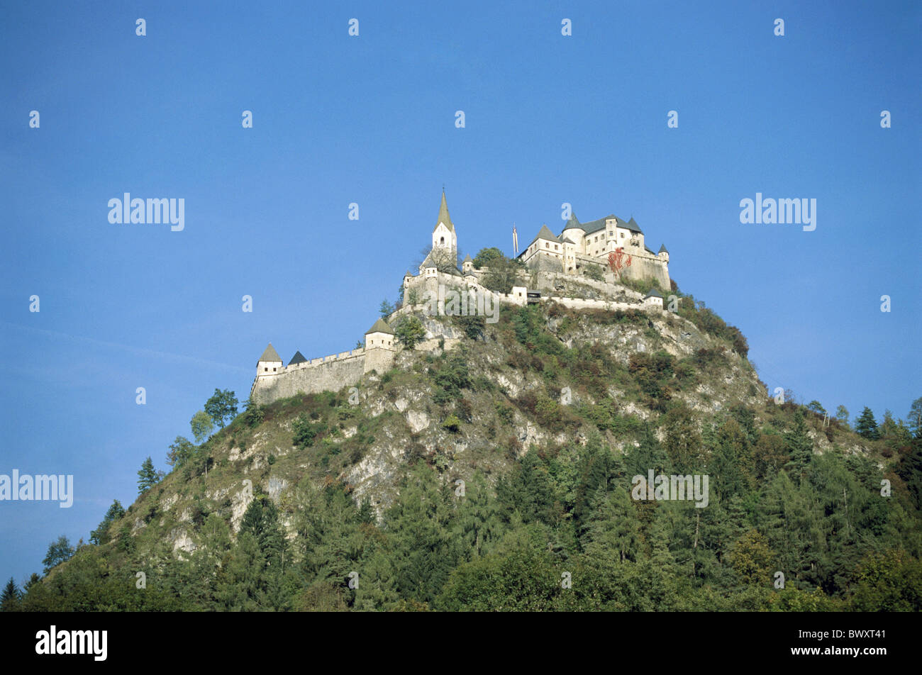 Blague de Pâques haut château construit 1571 1586 Carinthie Autriche Europe mountain Banque D'Images