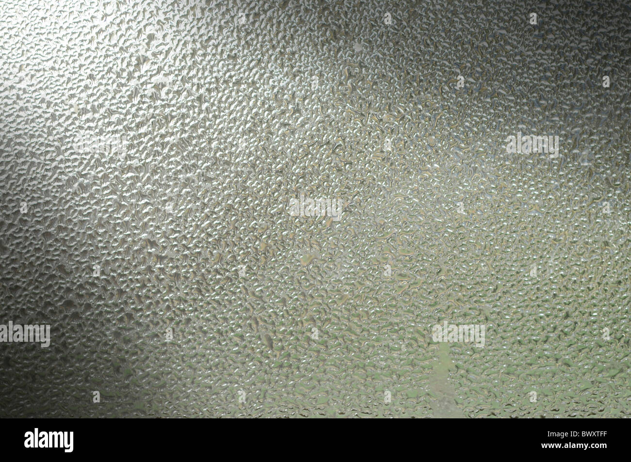 La condensation sur fond de verre Banque D'Images