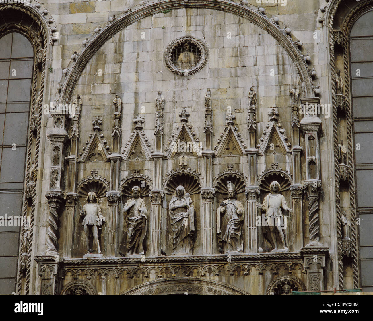 Italie Europe Façade Eglise saint Côme détail les chiffres Banque D'Images