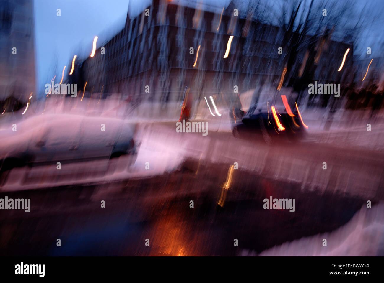 Petit Matin d'hiver Banque D'Images