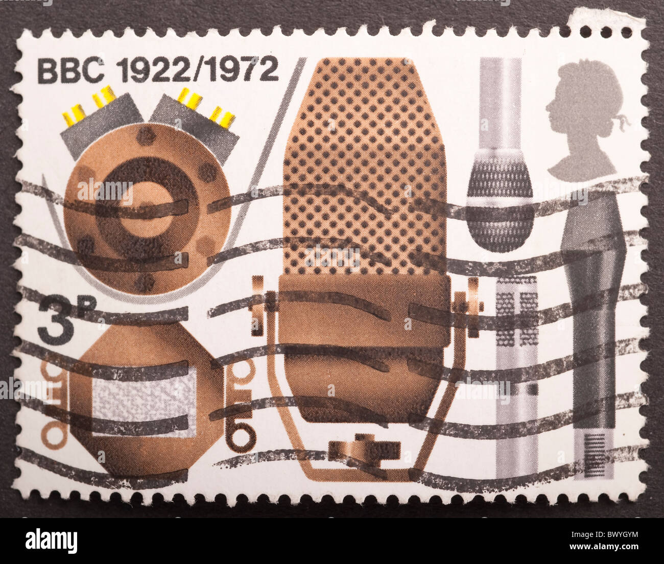 Royaume Uni timbre poste 3d, 1972 Question Banque D'Images