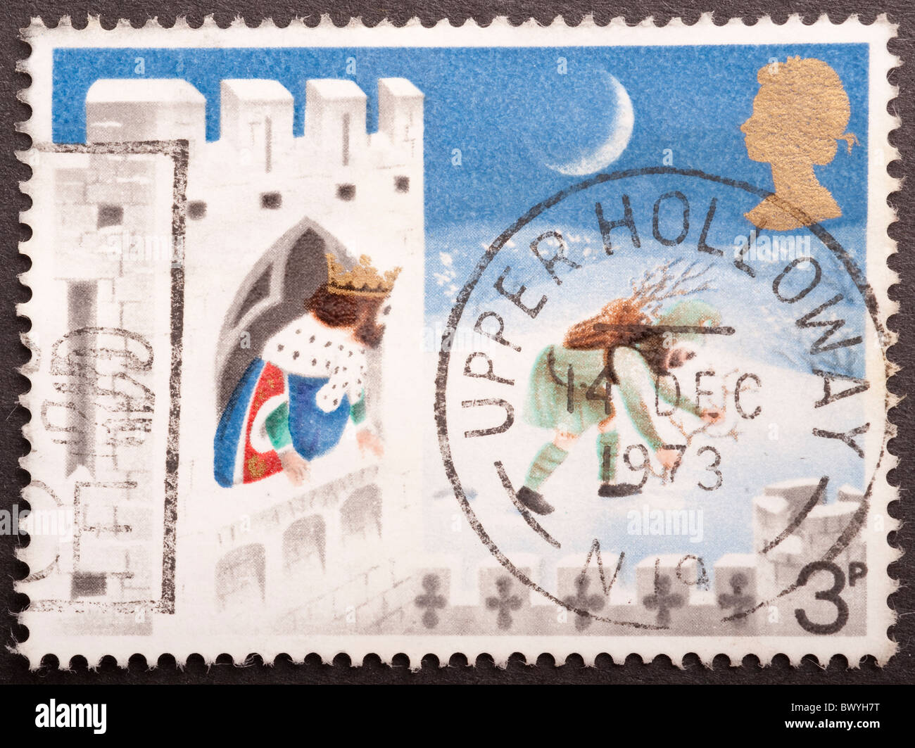 Royaume Uni timbre poste 3d, 1973 Question Banque D'Images