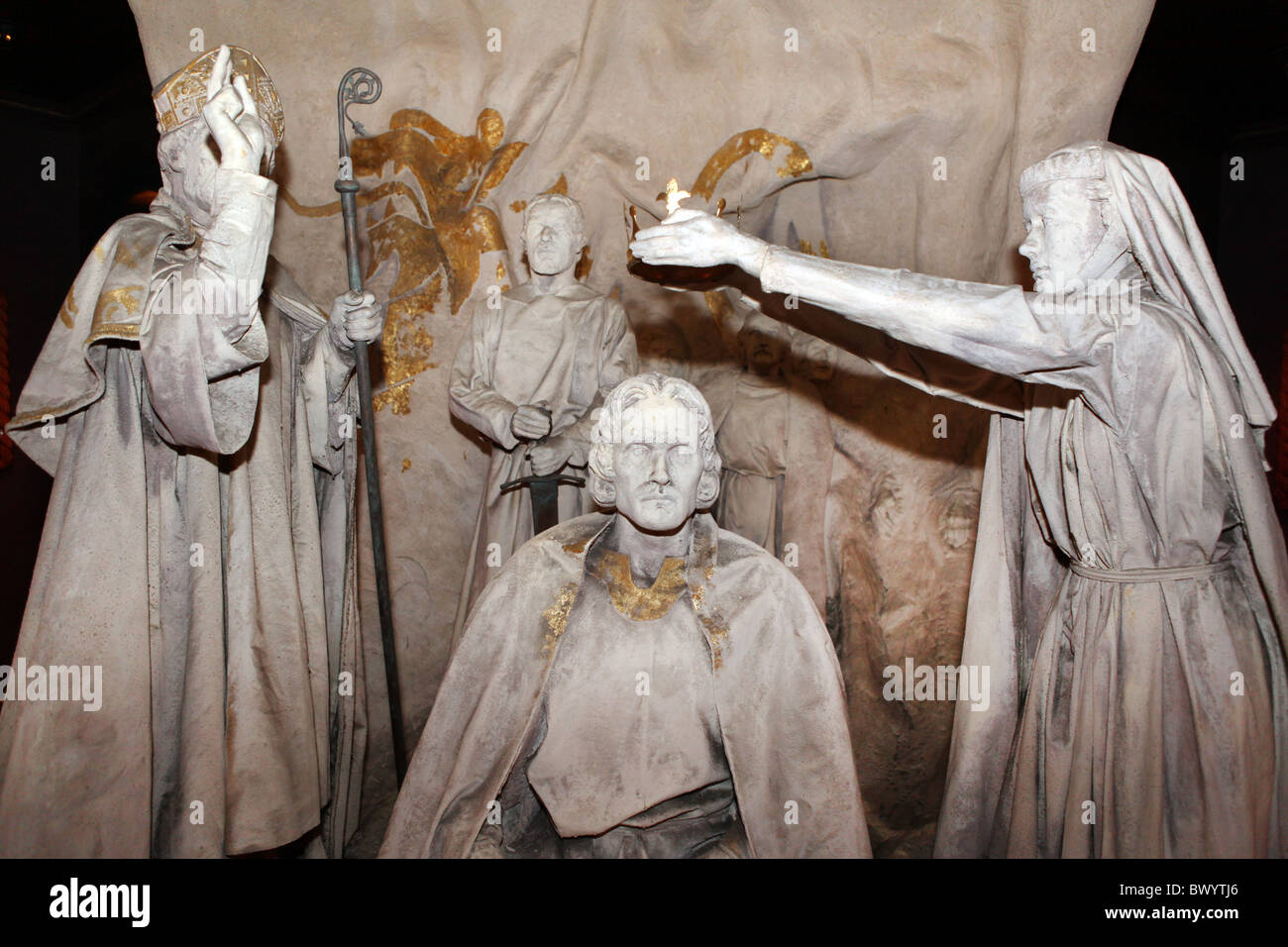 À l'intérieur du château d'Édimbourg- l'histoire /exposition des joyaux de la Couronne écossaise. Banque D'Images