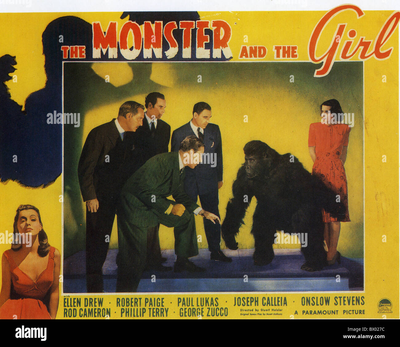 Le Monstre ET LA JEUNE FILLE pour l'Affiche du film Paramount 1941 avec Ellen Drew Banque D'Images