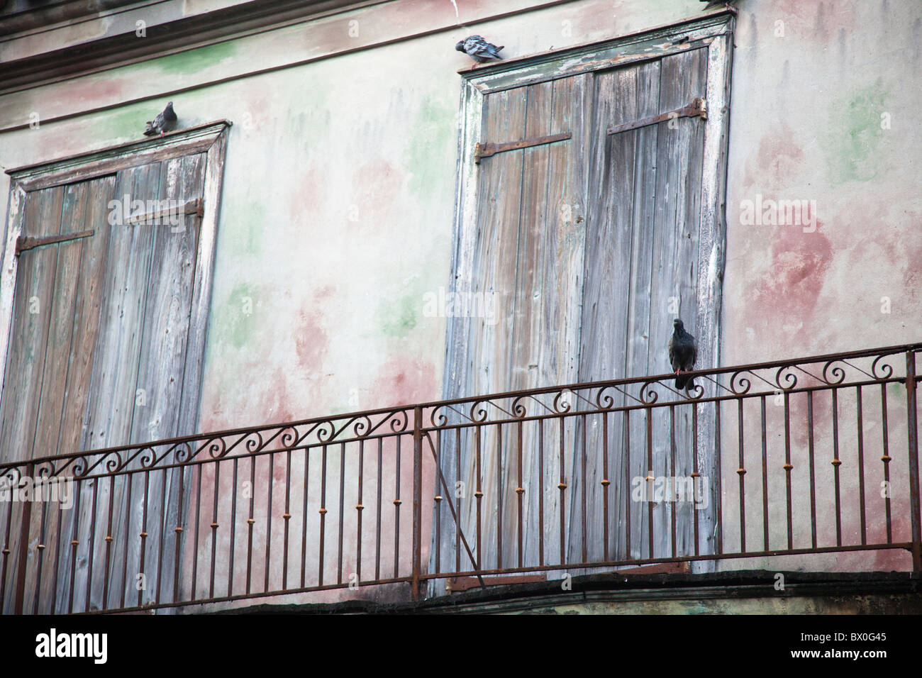 Plus de 250 ans, Preservation Hall dans le quartier français de la Nouvelle Orléans a aujourd'hui une mission de protection et d'honorer le jazz. Banque D'Images