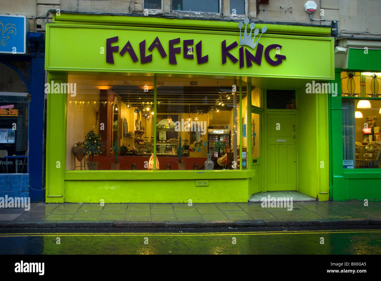 Falafel king, Bristol, UK Banque D'Images
