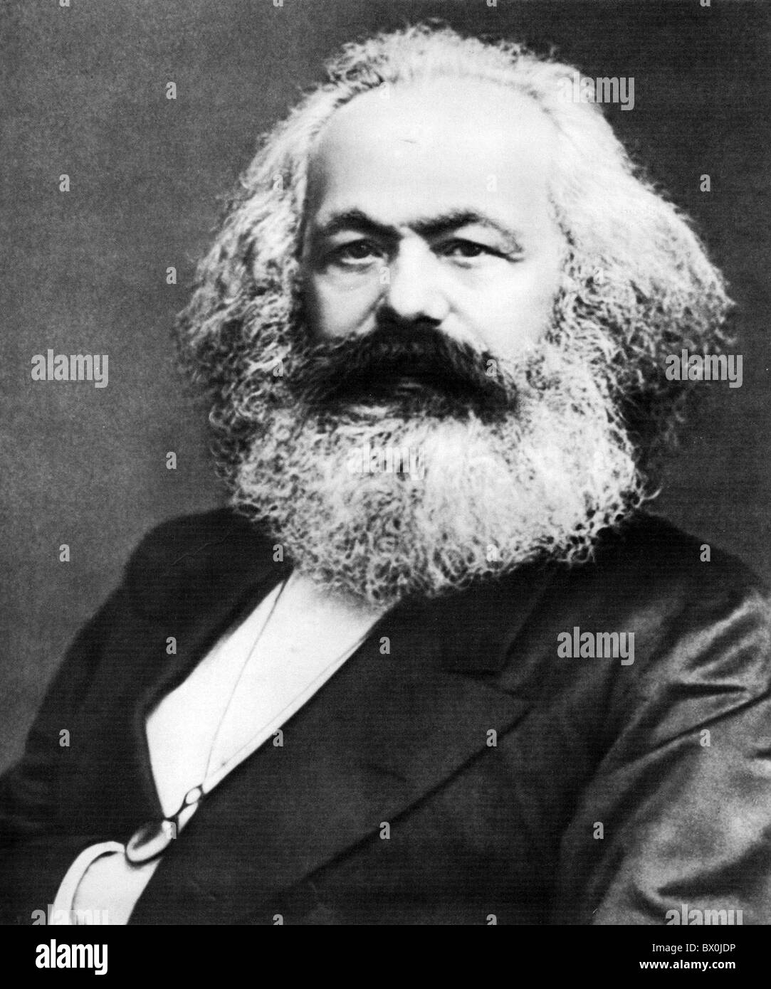 KARL MARX (1818-1883) philosophe allemand et théoricien de la politique Banque D'Images