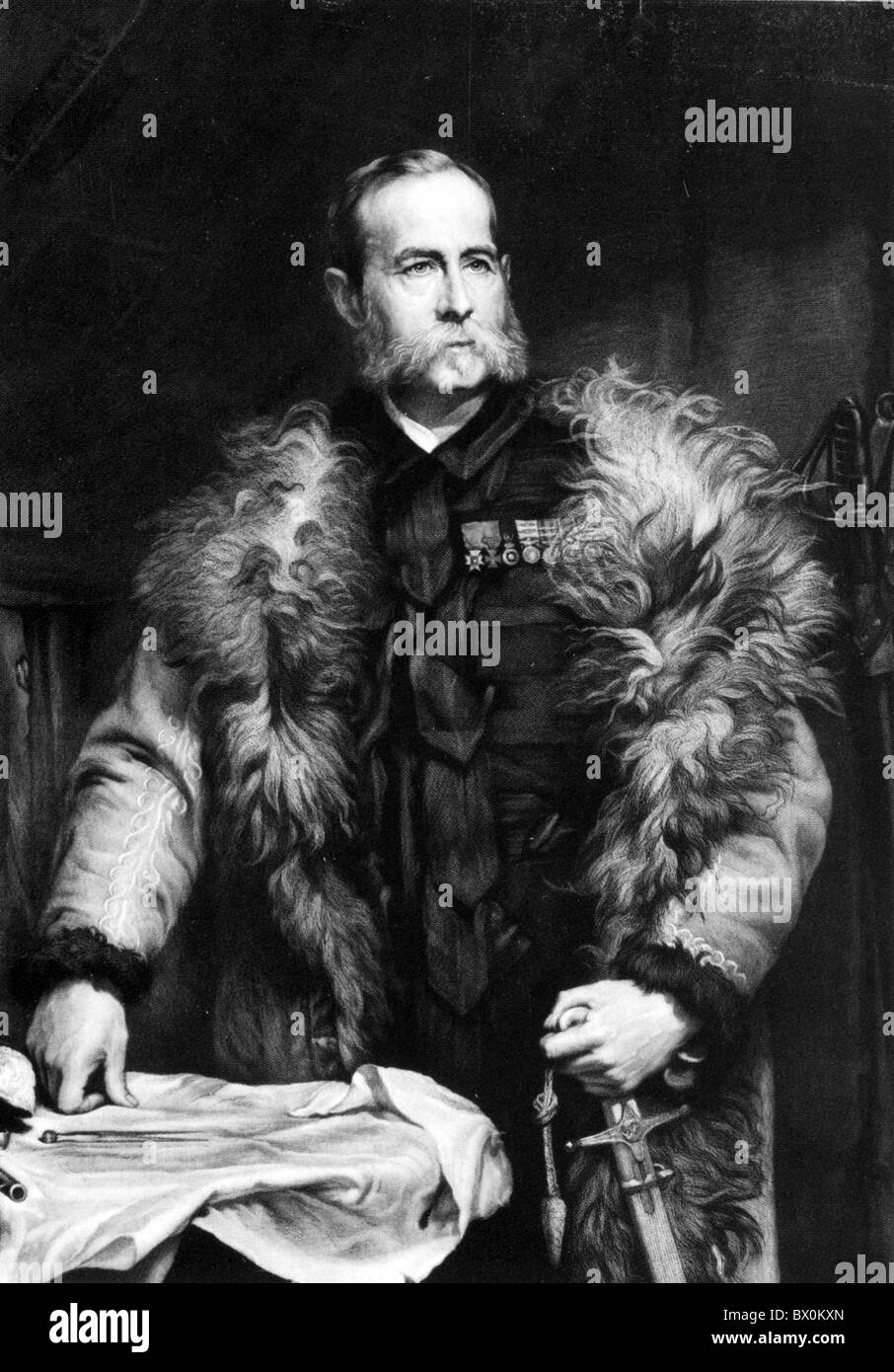 Le Maréchal FREDERICK ROBERTS, Ist comte Roberts (1832-1914) commandant militaire anglais Banque D'Images