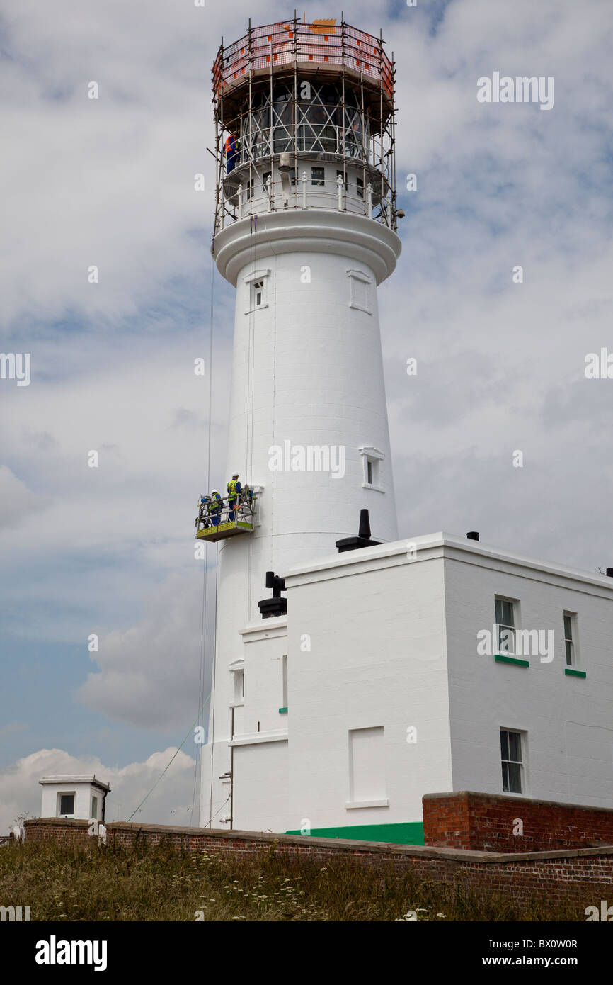 Les hommes d'un phare peinture Banque D'Images