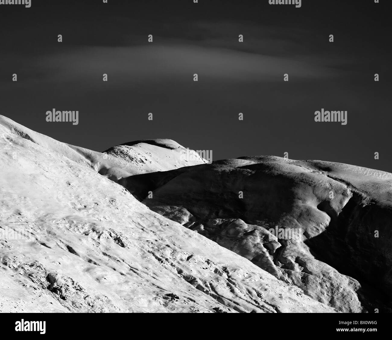 Le Nord Glen Shiel ridge en hiver, North West Highlands, Ecosse, Royaume-Uni Banque D'Images