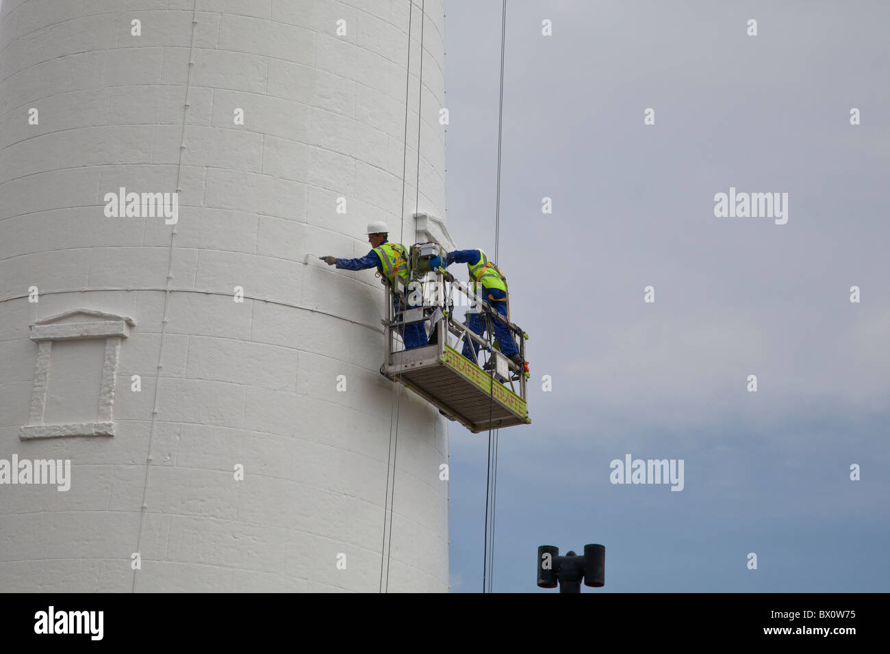 Peinture d'un phare Banque D'Images