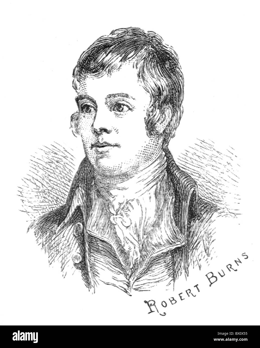 Image d'Archive historique des figures littéraires. C'est Robert Burns Banque D'Images