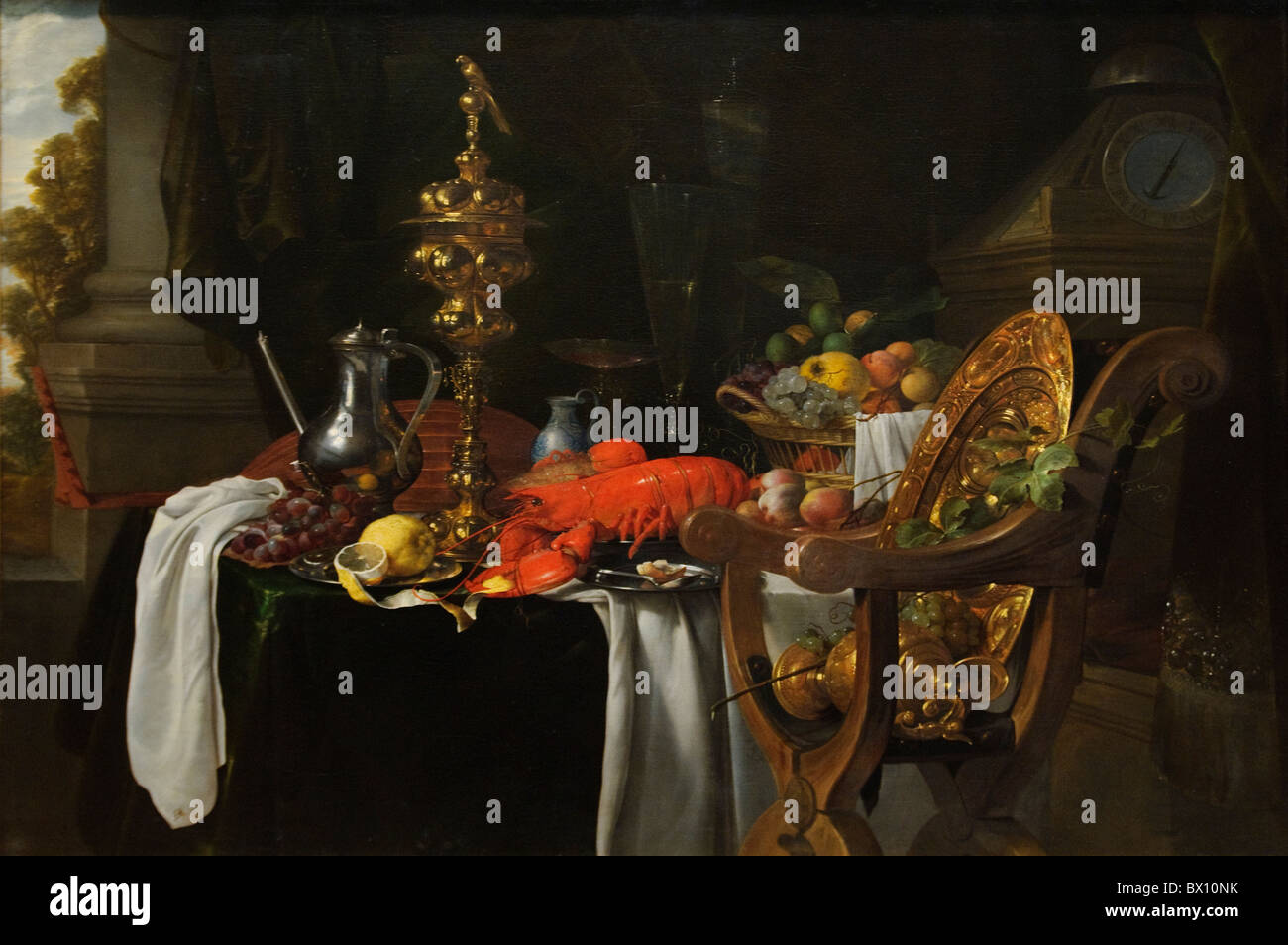 Still Life : une scène de banquet, de Jan Davidsz De Heem Banque D'Images