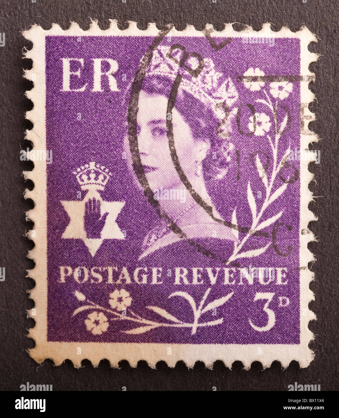 Le Royaume-Uni, l'Irlande du timbre-poste 3d Banque D'Images