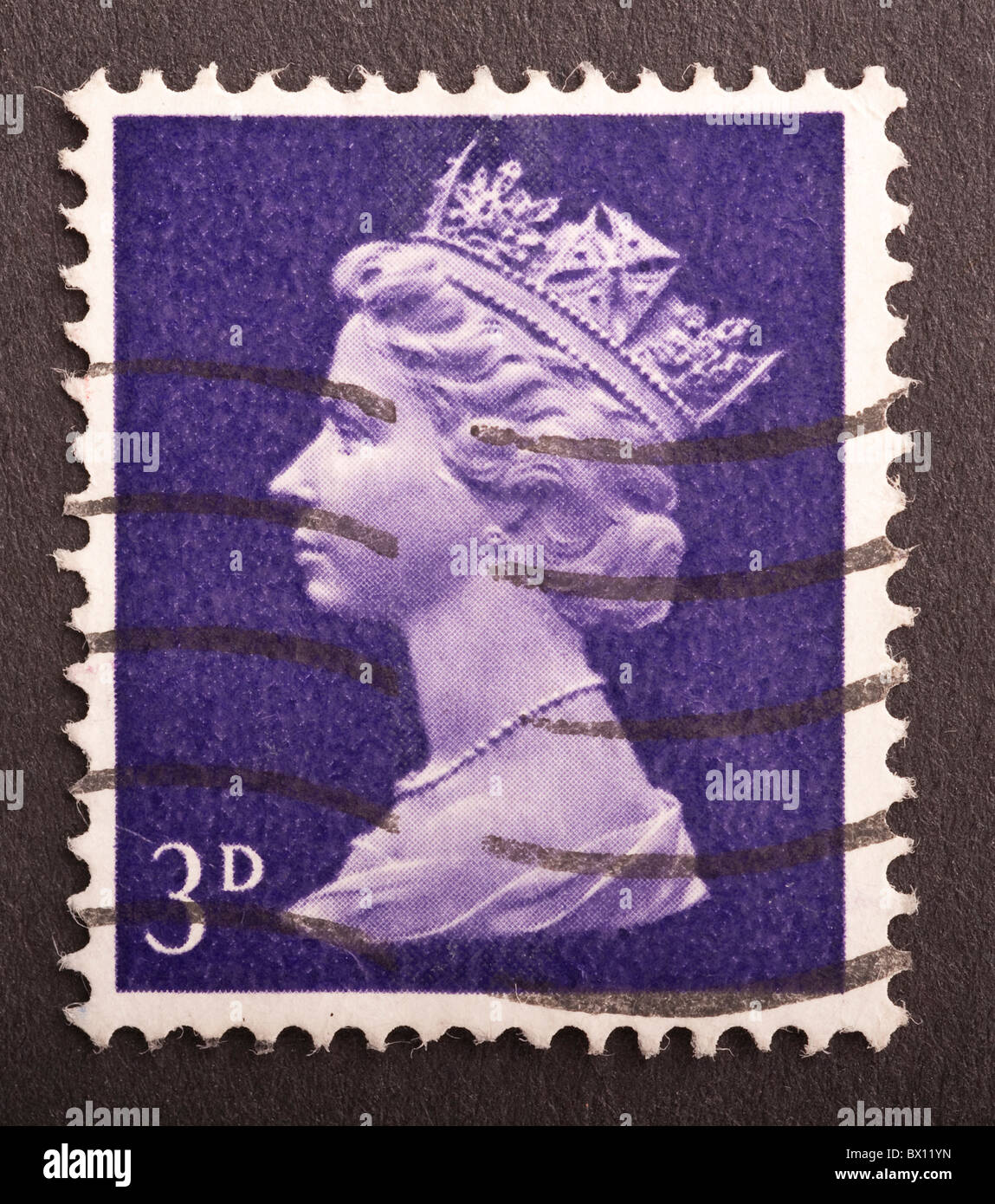 Royaume Uni timbre poste 3d, Machin Banque D'Images
