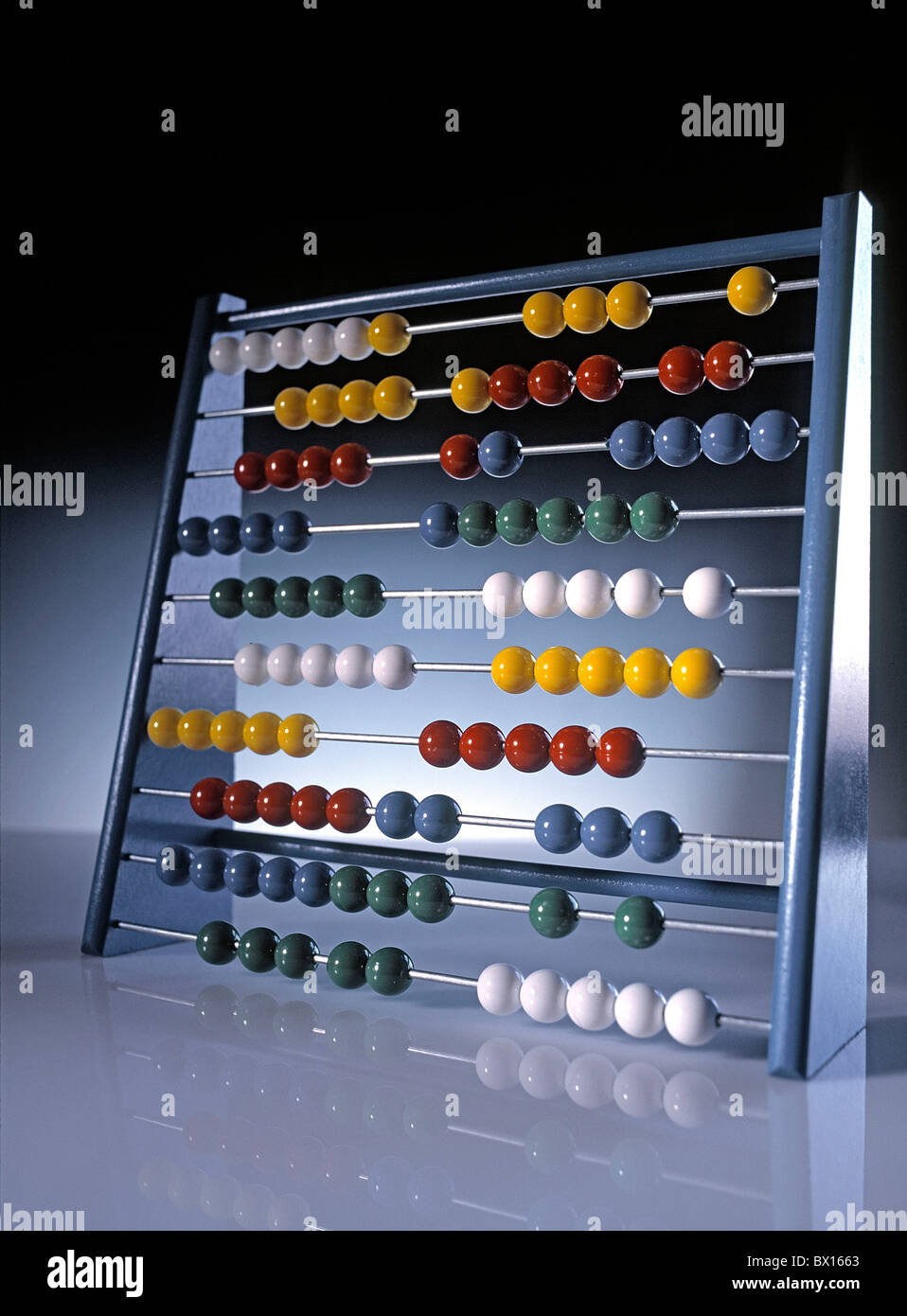 Abacus abacus règle à calcul finance symbole studio Banque D'Images