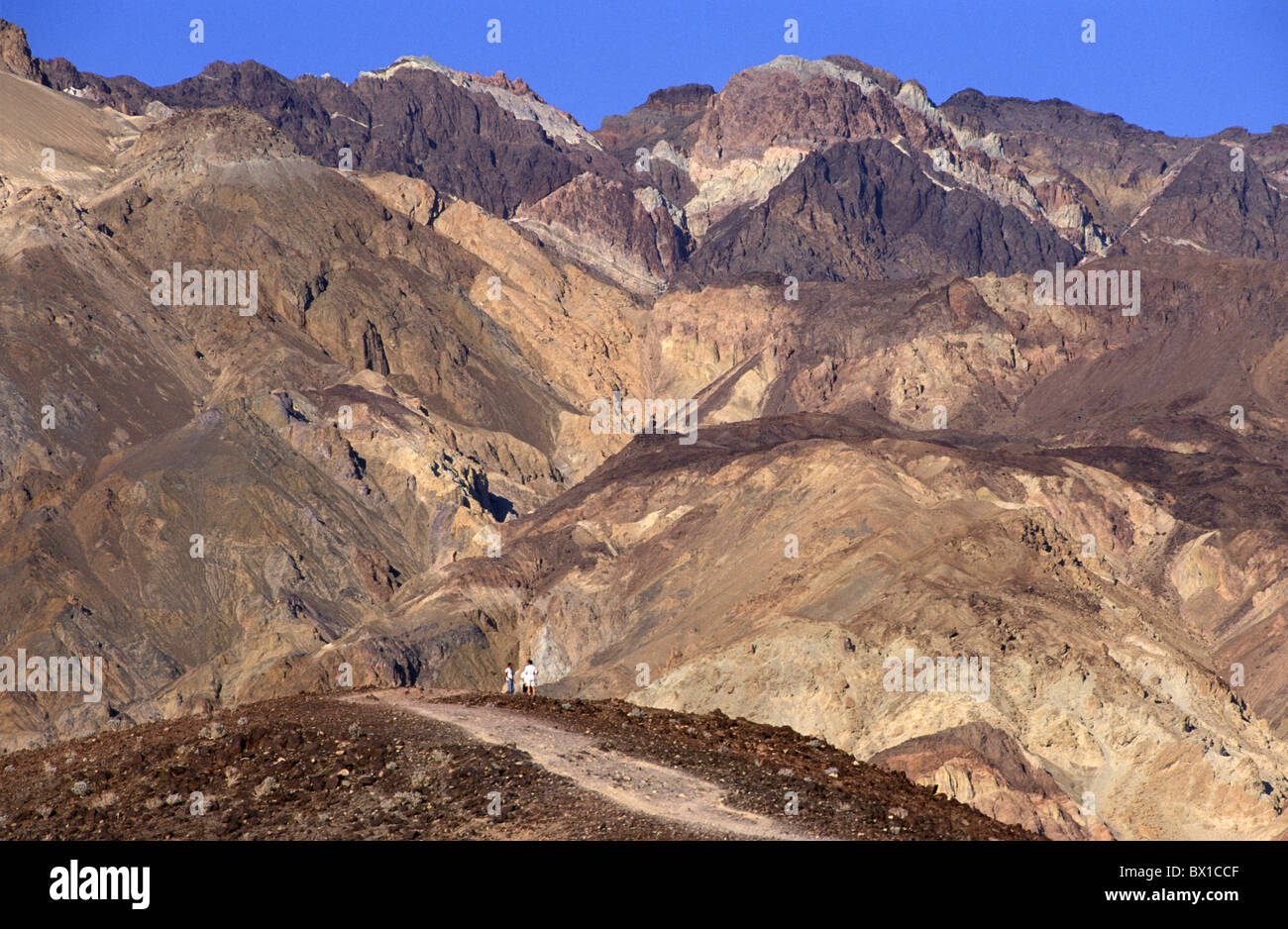 Californie Death Valley National Park Painted Desert Drive Artiste USA America United States paysage peopl Banque D'Images