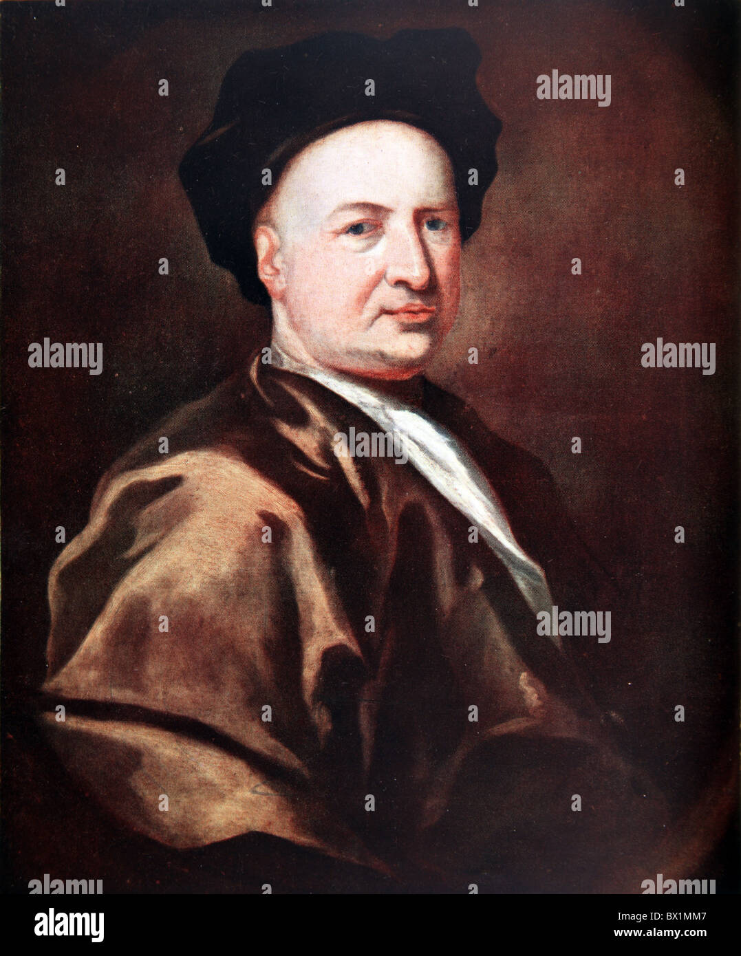 Portrait de Jacob Tonson, fondateur de l'Kit-Kat Club, par William Hogarth Banque D'Images