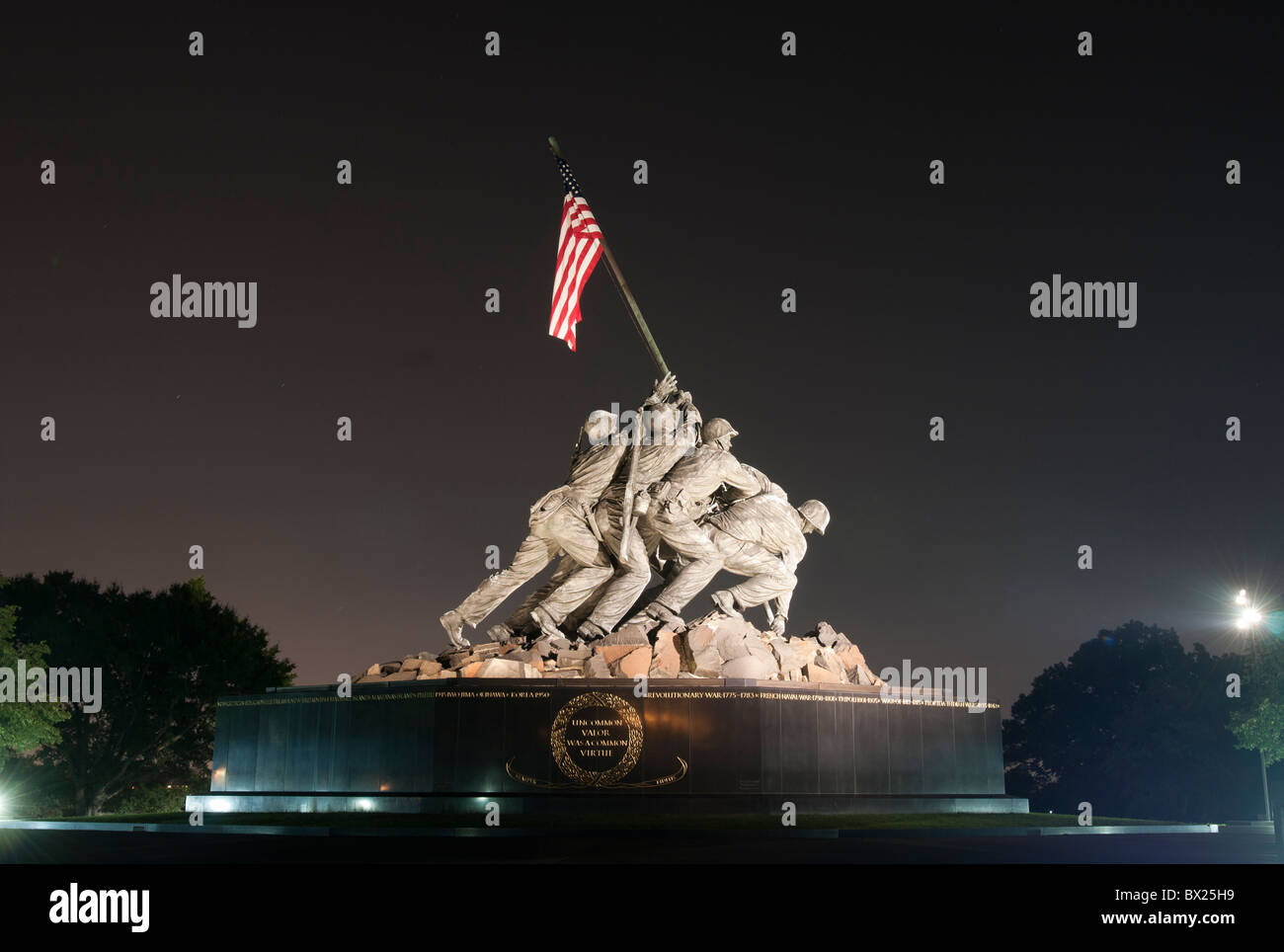 Le United States Marine Corp Memorial à Arlington, VA. Banque D'Images