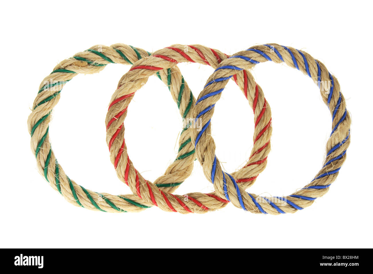 Ring Toss Cordes Jeu Banque D'Images