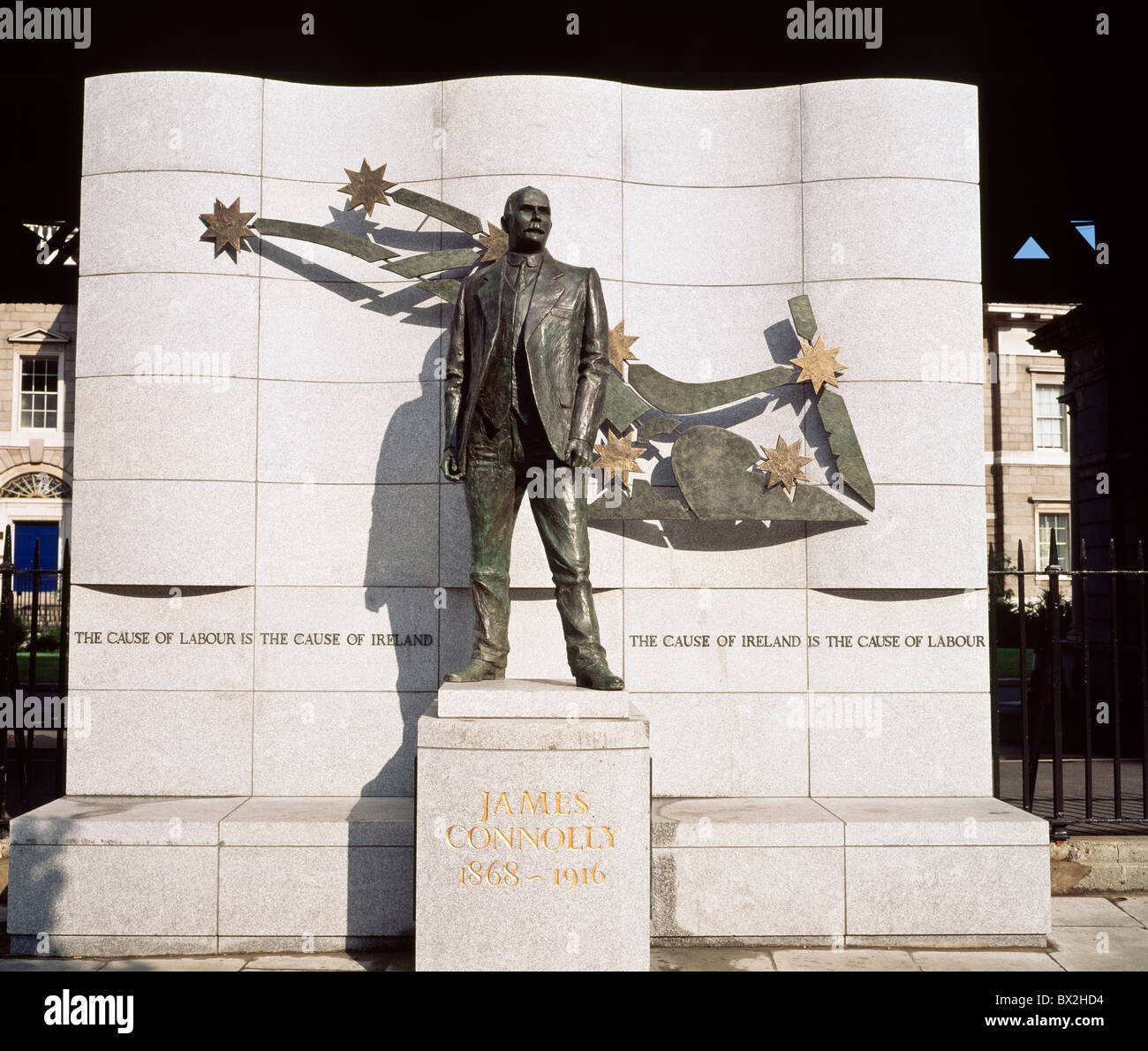 La ville de Dublin, Dublin Sculpture, James Connolly, Banque D'Images