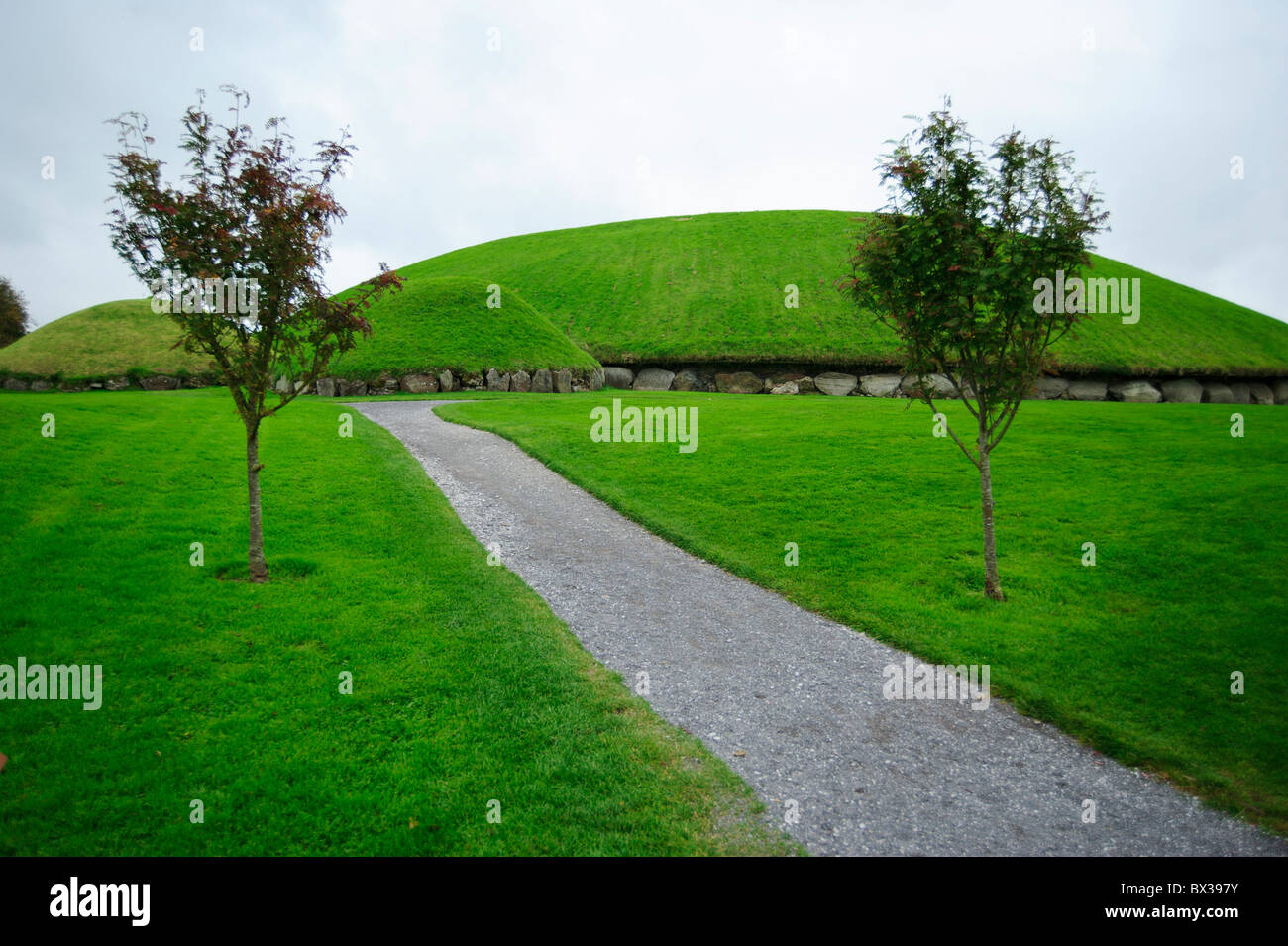 Knowth, Bru na Boinne, comté de Meath, Leinster, Irlande Banque D'Images