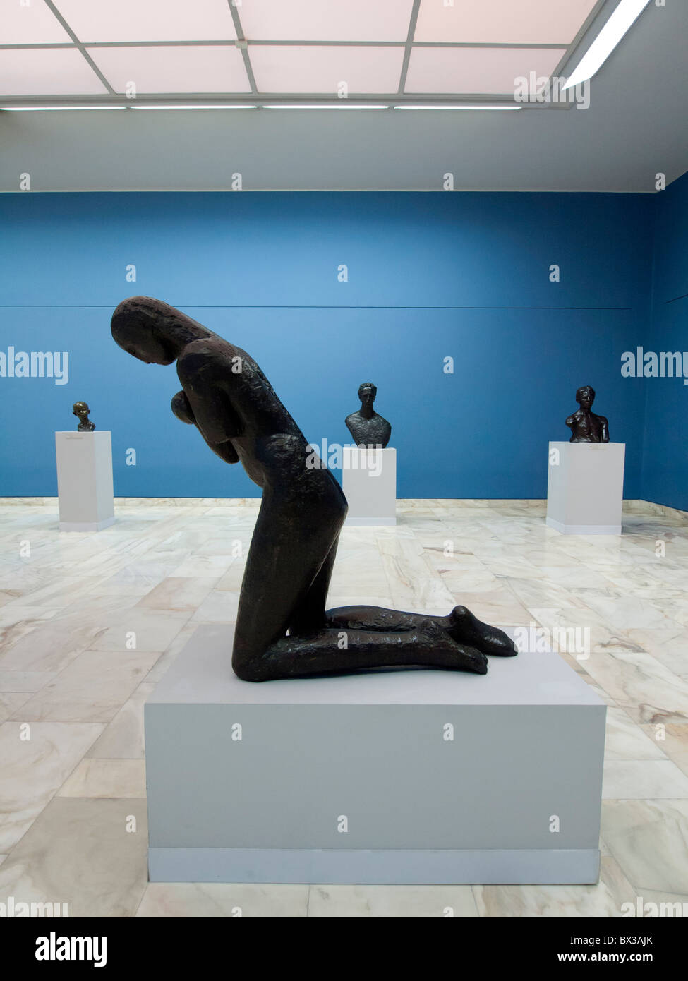 Sculptures de Constantin Brancusi au Musée d'Art de Bucarest Roumanie Banque D'Images