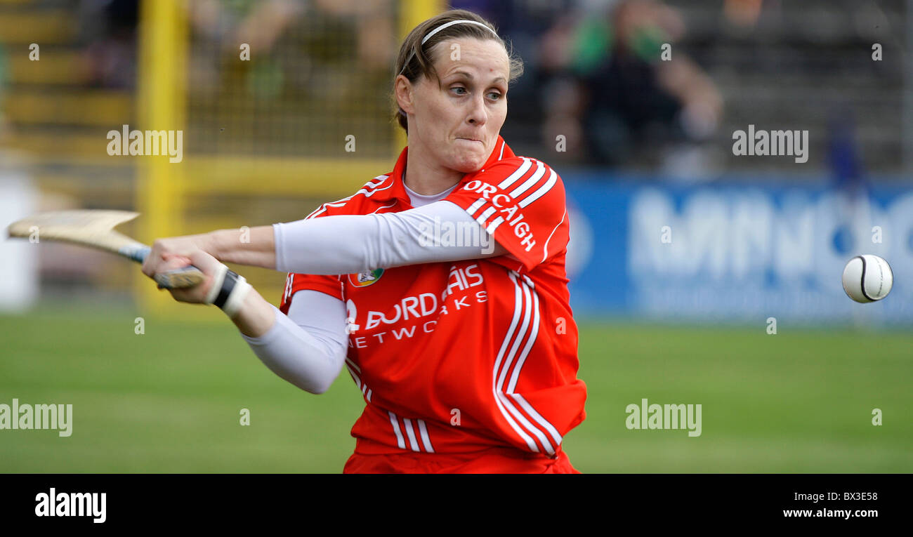 Vs Galway Cork Irlande Camogie Gala- toutes les demi-finale du Championnat senior. 14 août 2010 Banque D'Images