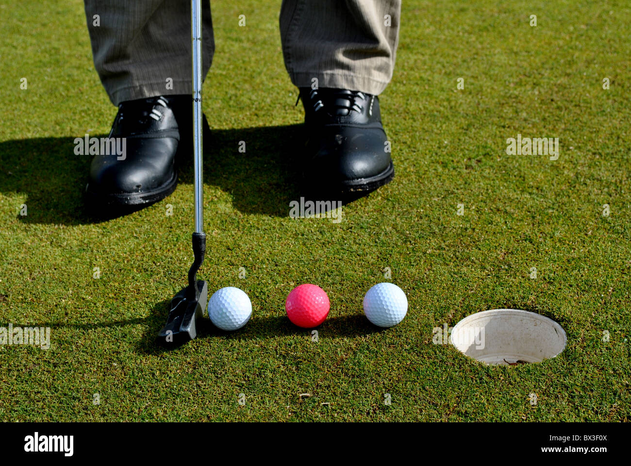 practice de golf Banque D'Images
