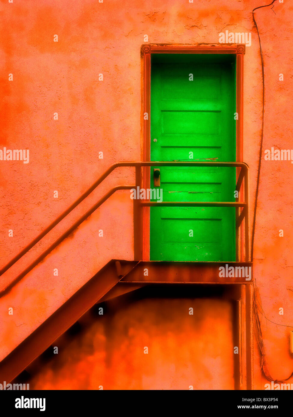 Porte coloré Banque D'Images