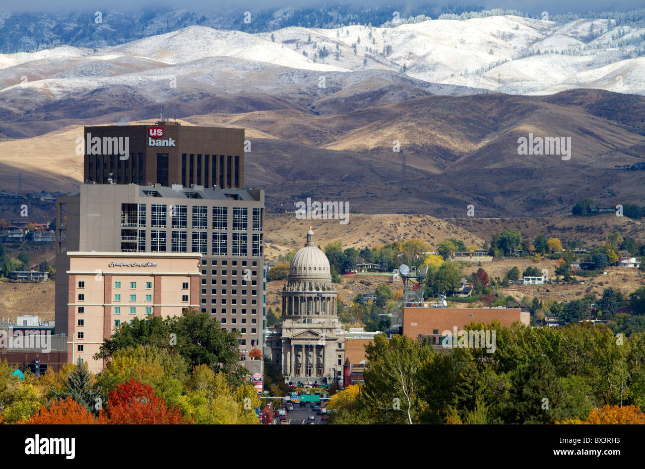 L'automne à Boise, Idaho, USA. Banque D'Images