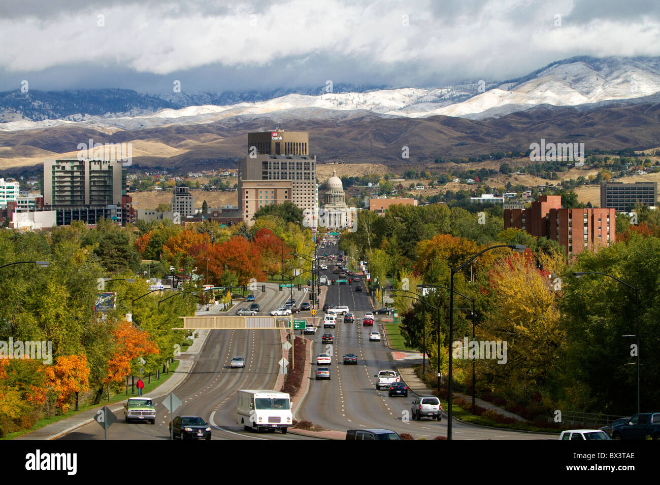 L'automne à Boise, Idaho, USA. Banque D'Images