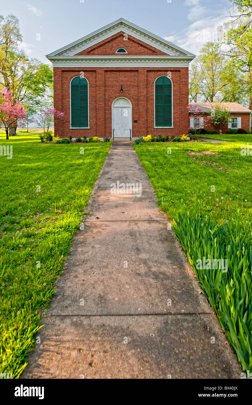 Point de l'Inde rurale Presbyterian Church Banque D'Images