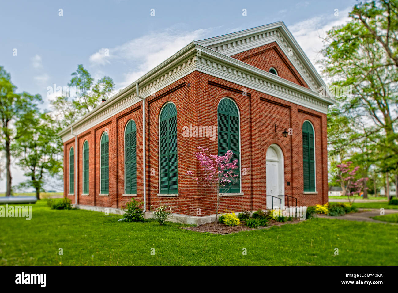 Point de l'Inde rurale Presbyterian Church Banque D'Images