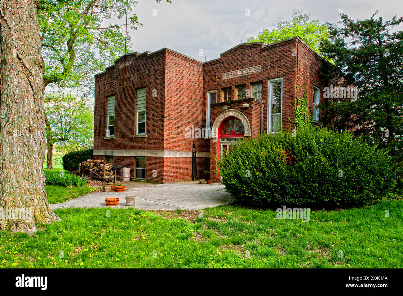 Indian Point School Menard County Illinois Banque D'Images