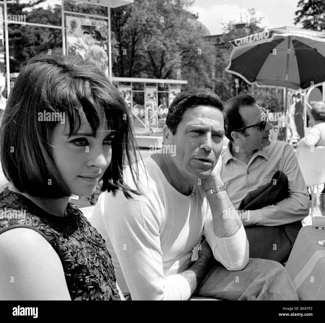 Raff Valone, Maja Wodwecka,acteur, actrice, festival du film de Karlovy Vary Banque D'Images