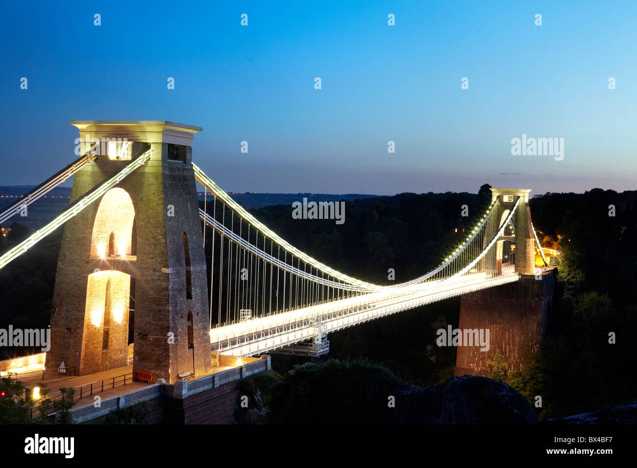 Le Clifton Suspension Bridge, Bristol, Royaume-Uni, Europe. Banque D'Images