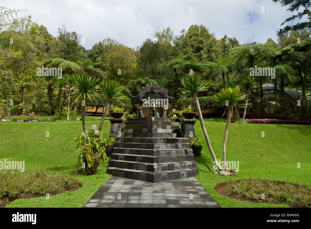 Jardin botanique au lac Bratan, Bali, Indonésie Photo Stock - Alamy