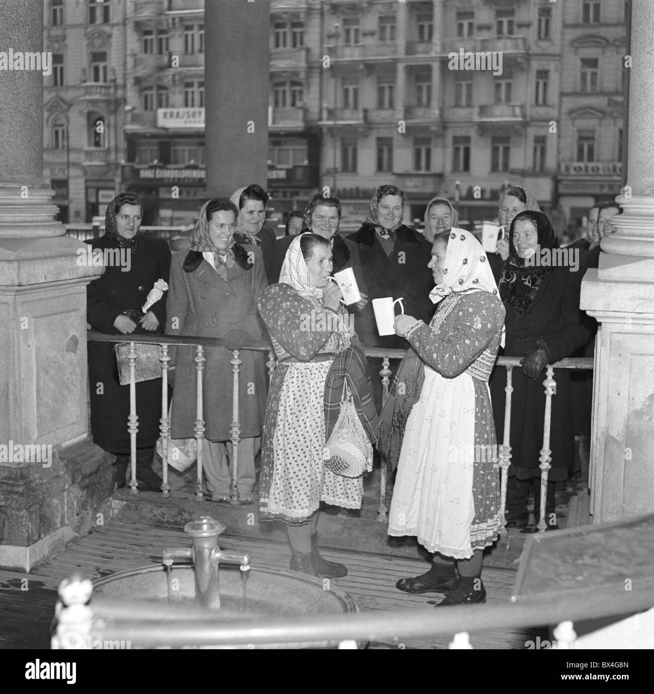 Farmer, spa, Hot spring, Carlsbad Banque D'Images