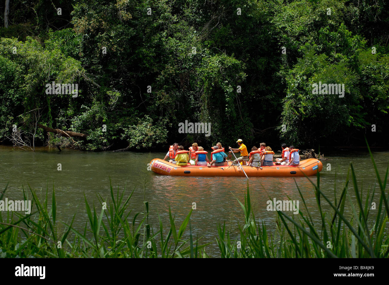River Rafting rivière Iguazu Puerto Iguazu Misiones Argentine Amérique du Sud Banque D'Images