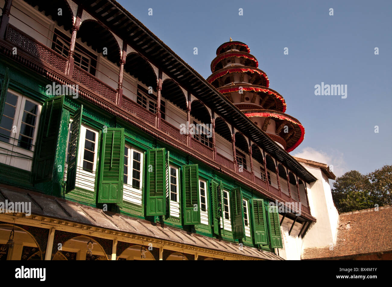 Ancien Palais Royal, Katmandou, Népal Banque D'Images