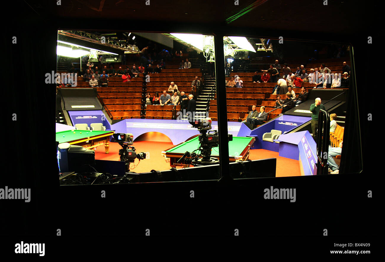 Le théâtre Crucible l'accueil de World Snooker Banque D'Images